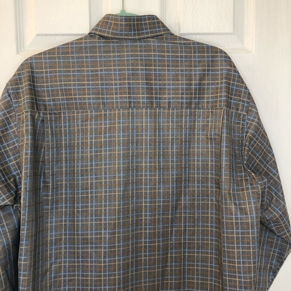 Harry Rosen made in Italy dress shirt, silver-grey patterned, small - Picture 5 of 7